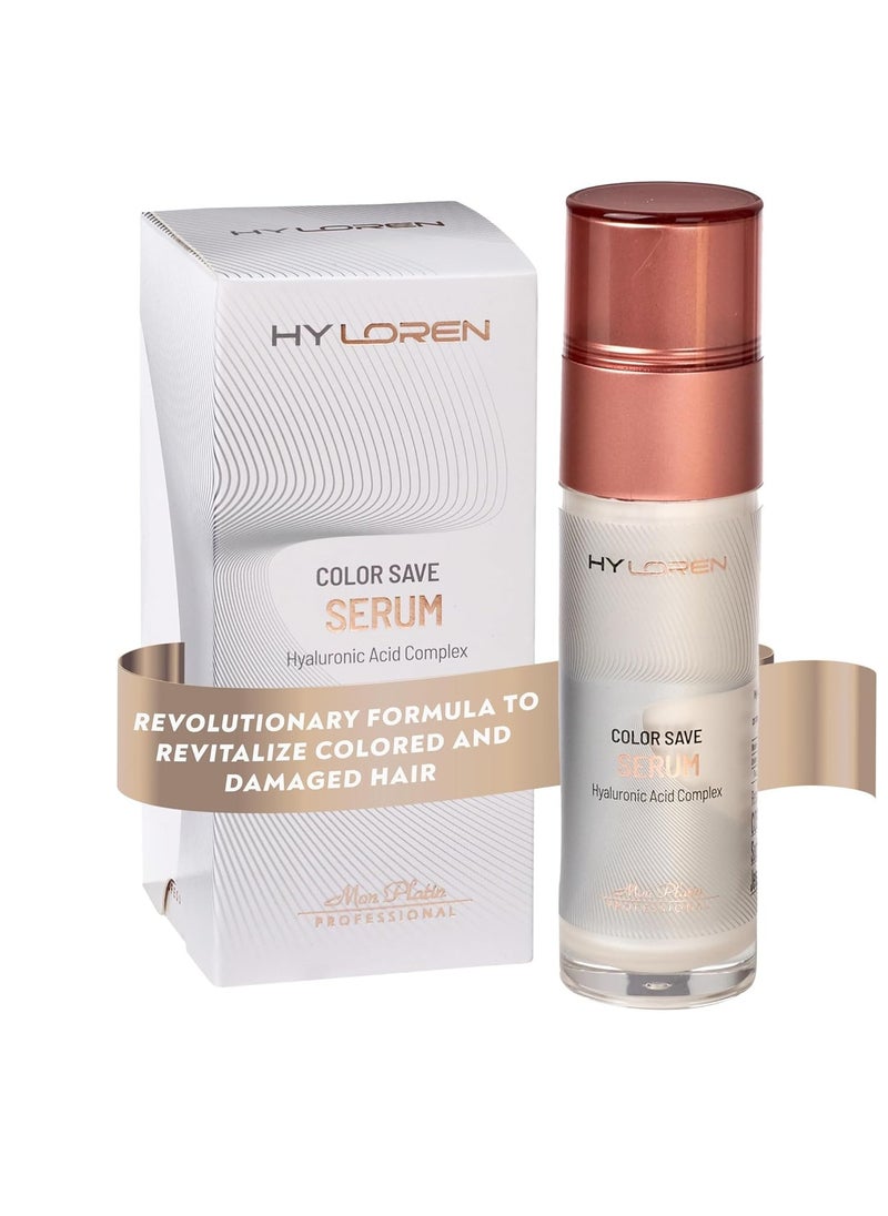 Mon Platin Professional Color Save Serum with Hyaluronic Acid for Colored , Damaged , Repair Treatment, Prevents Fading, Anti Frizz for Soft, Shiny, Healthy Hair 50ml  - Image 1