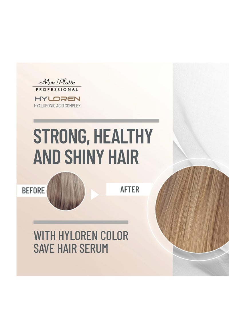 Mon Platin Professional Color Save Serum with Hyaluronic Acid for Colored , Damaged , Repair Treatment, Prevents Fading, Anti Frizz for Soft, Shiny, Healthy Hair 50ml  - Image 2