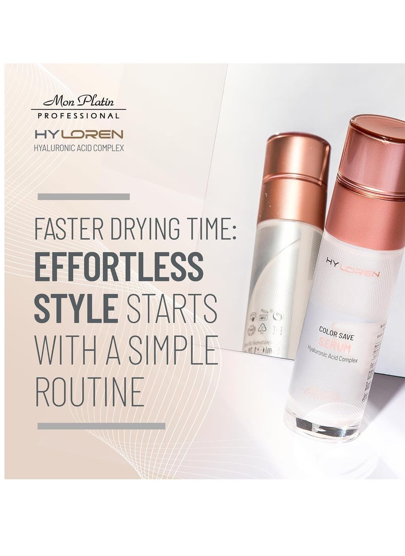 Mon Platin Professional Color Save Serum with Hyaluronic Acid for Colored , Damaged , Repair Treatment, Prevents Fading, Anti Frizz for Soft, Shiny, Healthy Hair 50ml  - Image 3