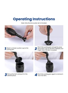 Y&D Lens Sucker Kit 8-in-1, with 7 Interchangeable Suction Cups Strong Manual Vacuum Pen Puller for Most Camera Lenses Repair and Cleaning, Watches, Electronic Components  - Image 5