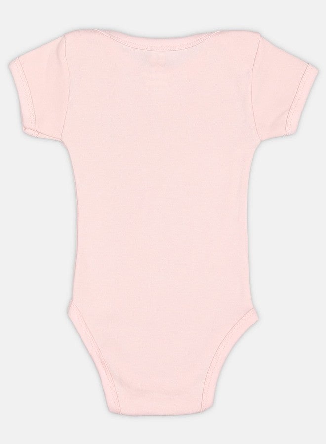TiniBerry Newborn Baby Half Sleeve Cotton Sleepsuits/Romper/Bodysuit/Onesies for Baby Boys and Baby Girls Multicolor Printed (Set of 5) (6-9 Months, Pink) - Image 2