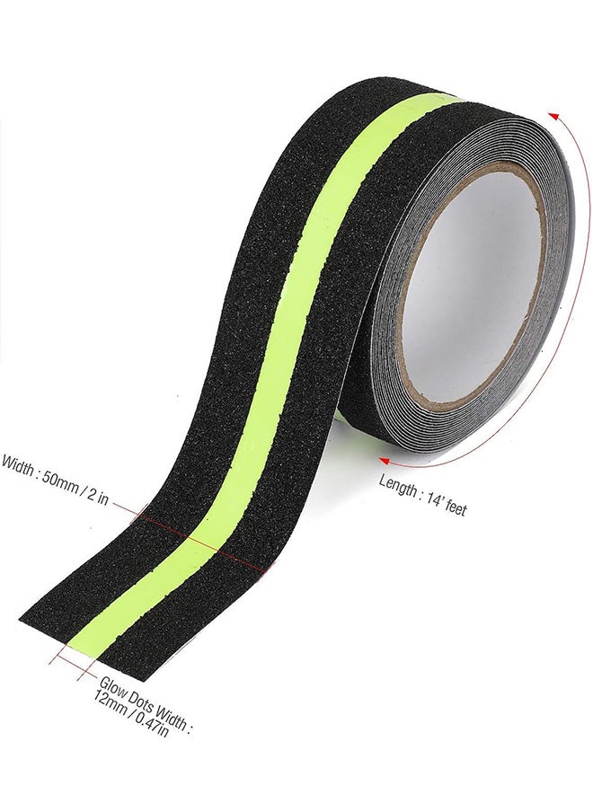 S-Color Anti Slip Grip Tape Glowing in Dark Non Slip Adhesive Stair Treads High Traction Safety Tape for Stairs Steps Decking Indoor & Outdoor 2 Inch x 16.4 Ft  - Image 4