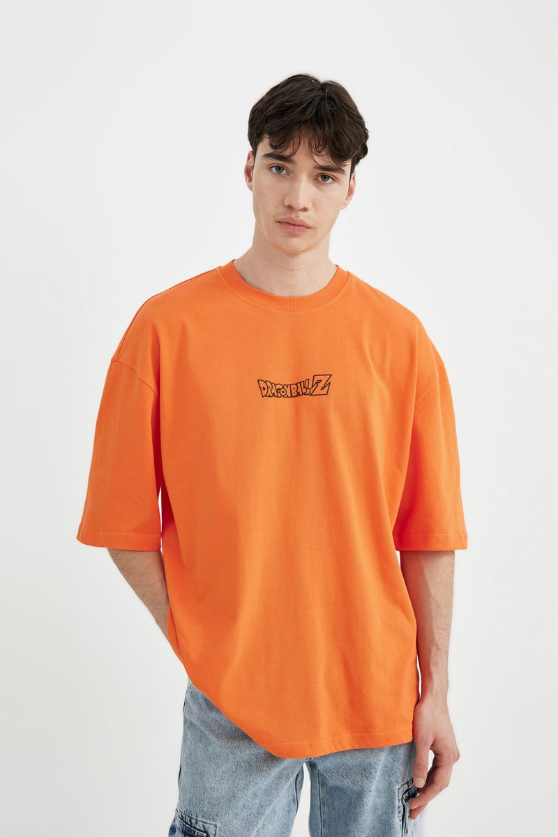 DeFacto Man Dragon Ball Loose Fit Crew Neck Short Sleeve T Shirt - Image 3