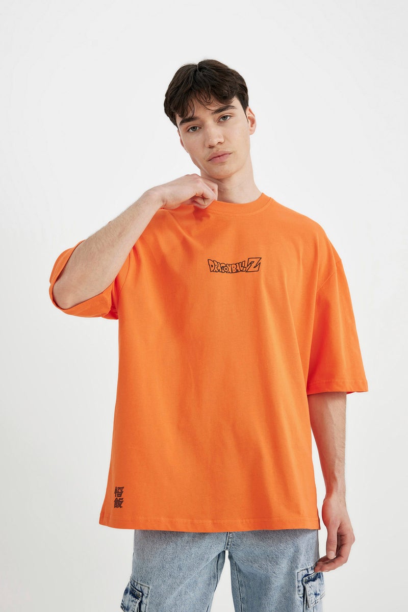 DeFacto Man Dragon Ball Loose Fit Crew Neck Short Sleeve T Shirt - Image 5