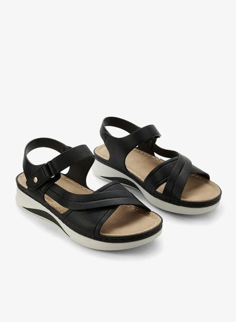 Flora Bella By Shoexpress Flora Bella Women Hook & Loop Cross Strap Sandals