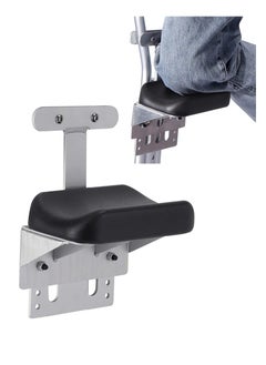 4-Gear Adjustable Crutch Leg Bracket,Knee Support for The Disabled,Leg Support for Walking Arm Crutches,Aluminumcrutch Leg Support with Sponge Pad,Universal Underarm Crutch Knee Walker Padded Seat Crutch Accessories