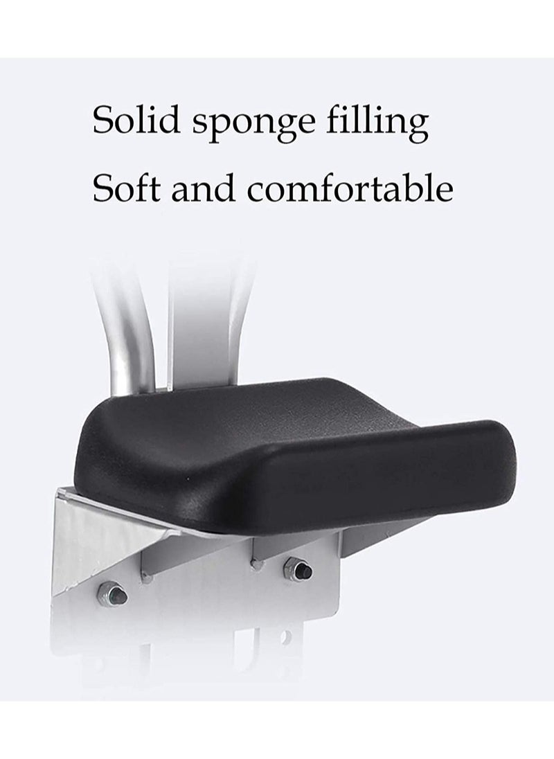 Aikanbo - 4-Gear Adjustable Crutch Leg Bracket,Knee Support for The Disabled,Leg Support for Walking Arm Crutches,Aluminumcrutch Leg Support with Sponge Pad,Universal Underarm Crutch Knee Walker Padded Seat Crutch Accessories - Image 1