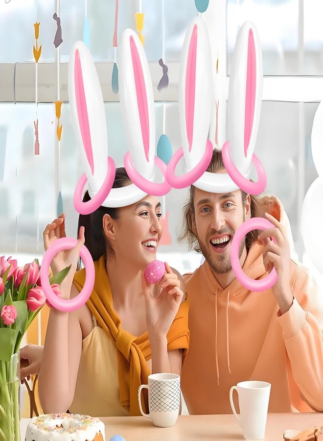 Yoblink Easter Ring Toss,Inflatable Bunny Ears Ring Toss Game,1 Inflatable Bunny Ears, 4 Rings, and 1 Air Pump - Image 4