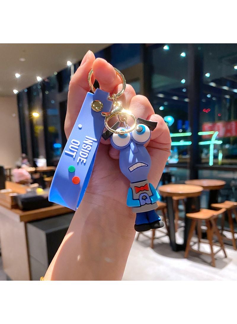 Bluejw Cute  Anime Inside Out 2 Keychain Toy for Game Fans Kids Birthday Gift  1Pcs - Image 1