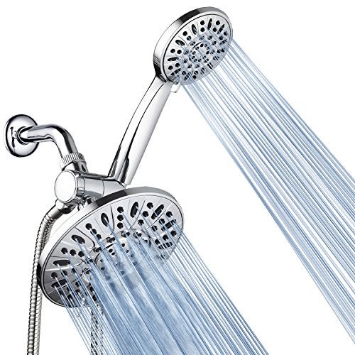 AquaDance for California - 7" Premium High Pressure 3-Way Rainfall Combo for Best of Both Worlds - Enjoy Luxury 6-Setting Rain Showerhead and Hand Held Shower Separately or Together - Chrome Finish - Image 1