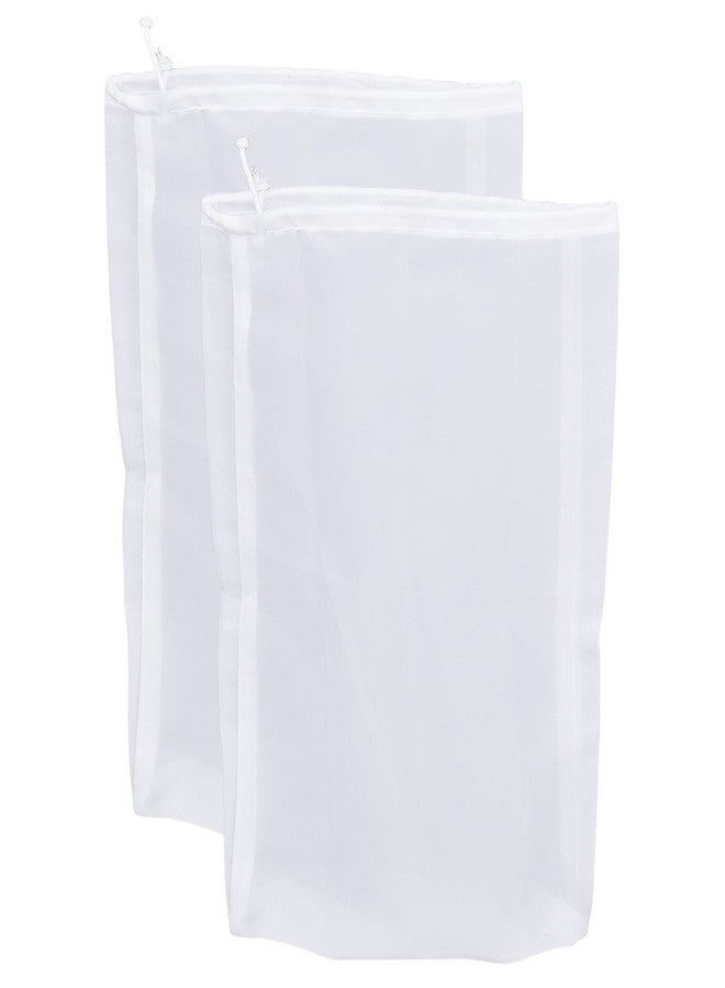 Pinfox 75 Micron Nylon Straining Bag Fine Mesh Food Strainer Bag, Multi Purpose Food Grade Filter Bag for Nut Milk, Juice, Cold Brew, Home Brewing (2 Packs, 12.6" x 8.66") - Image 2