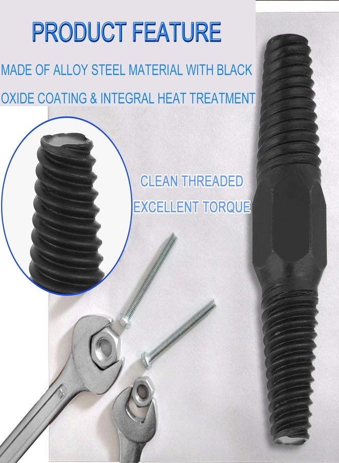 JONMON Damaged Screw Extractor - Broken Pipe Remover, Easy Out Double Head Manual Water Pipe Valve Faucet Stripped Screw Remove Repair Tool with Rod for 1/2" 3/4" Pipe Tube - Image 5