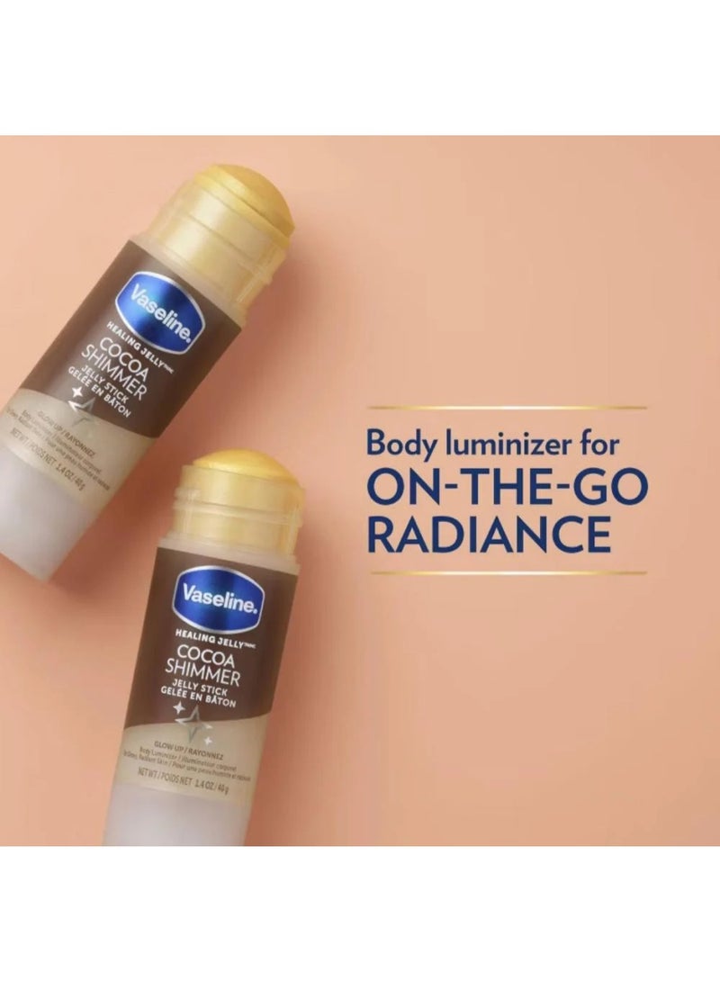 Vaseline Jelly Stick Cocoa Shine & Moisturize Skin 40g - Image 2