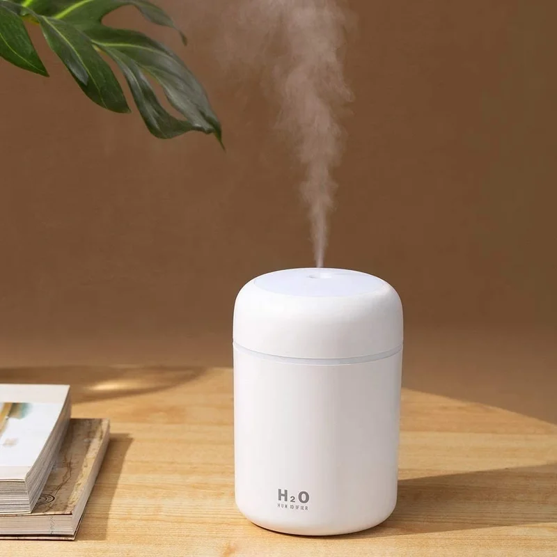 Robeve 300 ml Ultrasonic Air Humidifier Ambient Humidifier Lighted Air Humidifier Steam Humidifier Steam Maker and Aroma Diffuser H2O Humidifier Room Humidifier Air Purifier