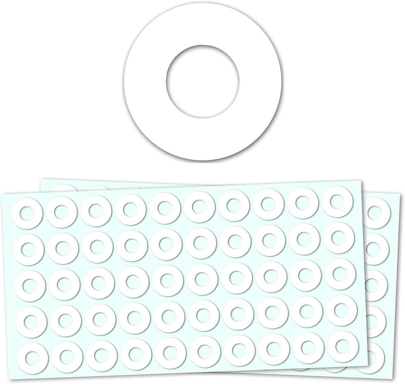 TownStix 2000 Pieces - Hole Punch Reinforcement Stickers Labels, Paper Binder Hole-Punched Pages Reinforcements - 1/4 inch, White - Image 1