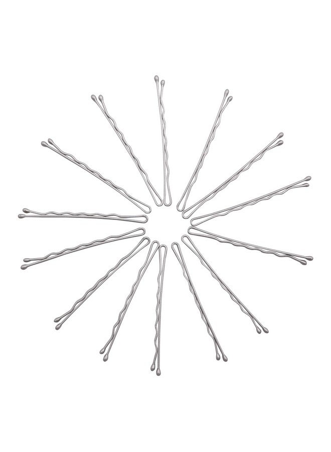 KWONG Dofash 5Cm Waves Silver Long Bobby Pins For Thick Hair Pins For Women Bulk Hair Pins Mini Bobby Pins Large Package Gray White Hair 260 Count - Image 2