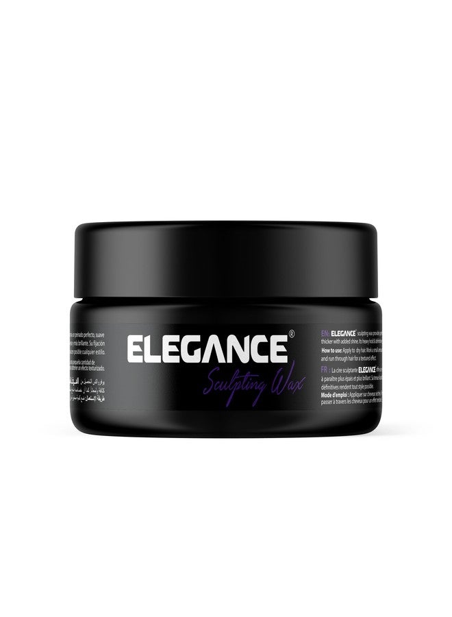E Elegance Elegance Hair Sculpting Wax - 4.94 Oz - Wax Infused with Vitamin-E - Thicker hair with Strong Hold and Long-Lasting Shine