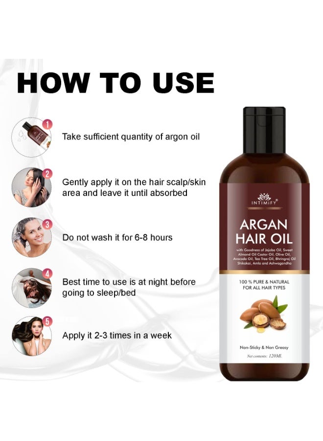 INTIMIFY Argan hair Oil 120ml - Image 4