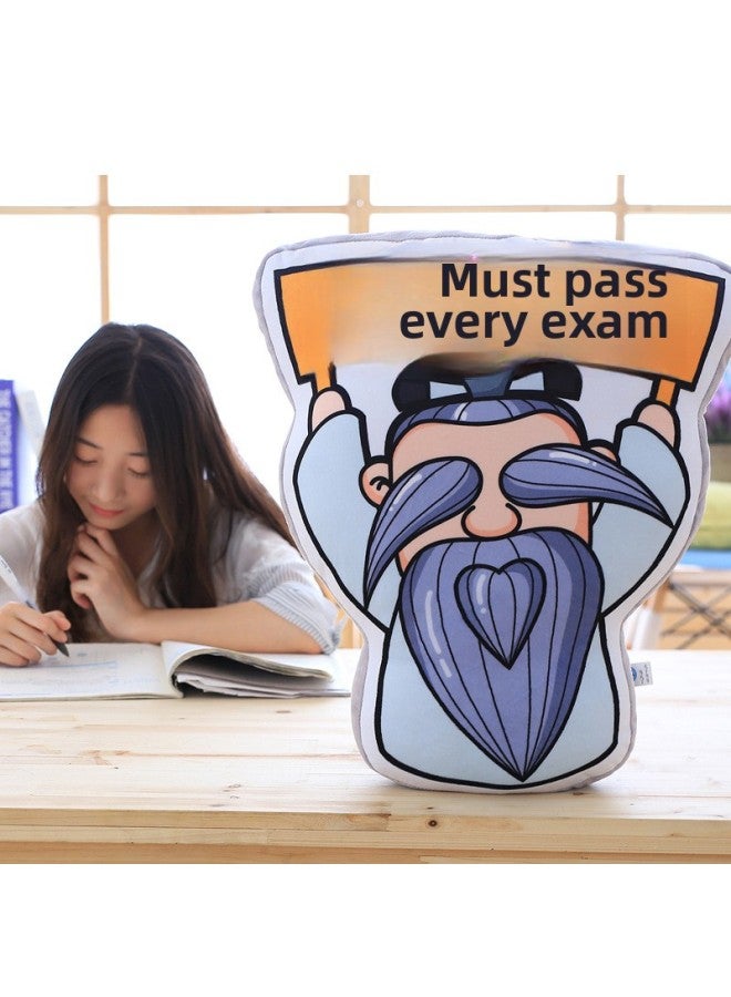 Creative Funny Every Exam Must Pass Nap Pillow South Kong Grandpa Cushion Exam College Entrance Examination Must Win Classmates Graduation Gift-Color:Square Air Conditioner Quilt-Height:38cm (expand 1*1.5m)  - Image 2