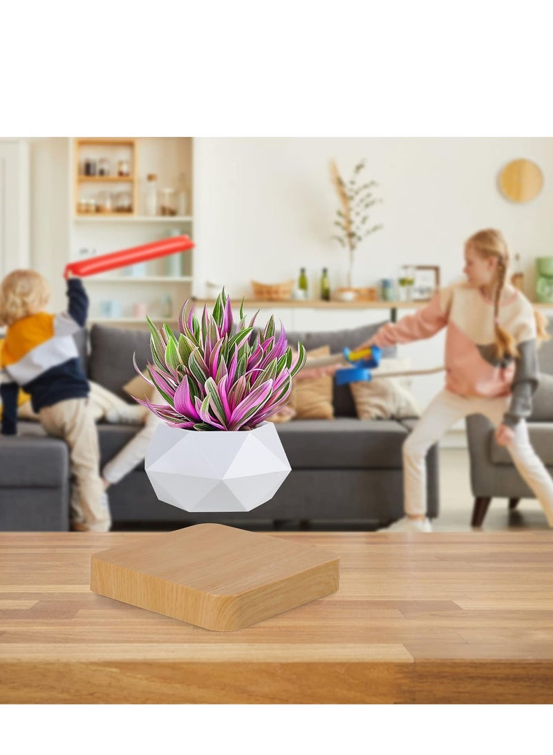 Generic Levitating Air Bonsai Pot, Rotation Flower Pot Planters, Magnetic Levitation Suspension Floating Pot, Potted Plant Home Desk Decor in Flower Pots & Planters from Home & Garden  - Image 4