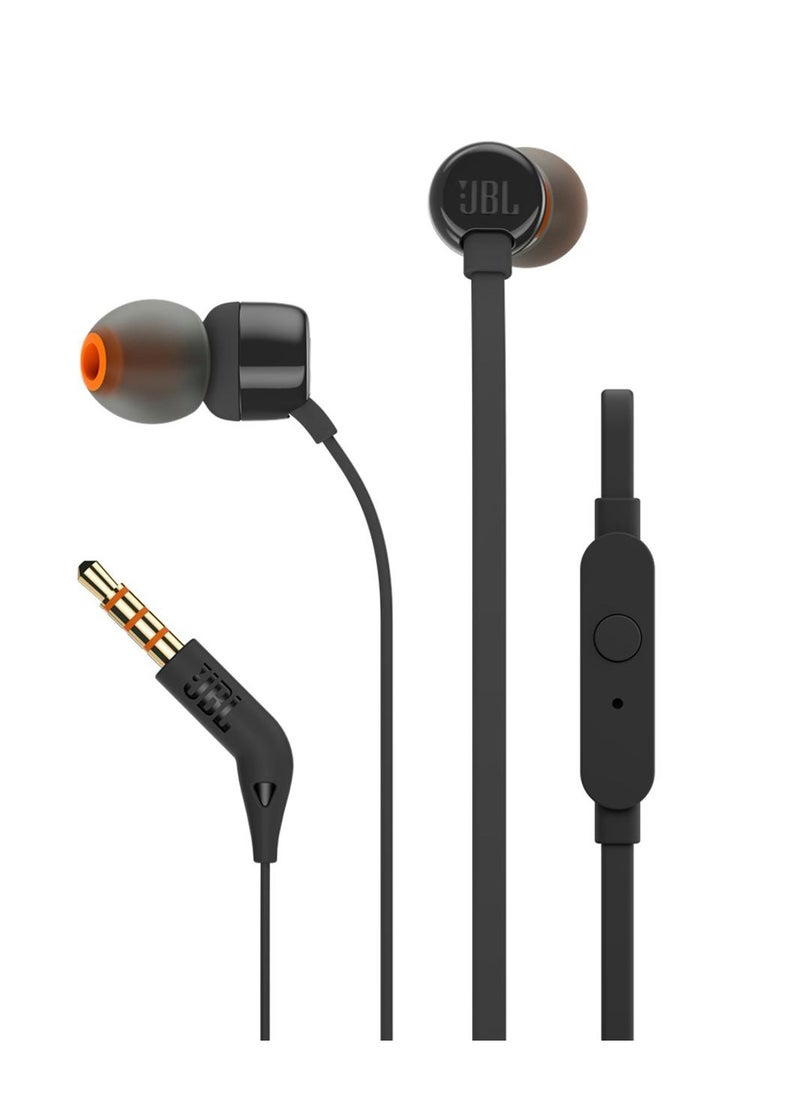 UBL - UBL Tune T110 Wired In -Ear Headphones  Black - Image 1