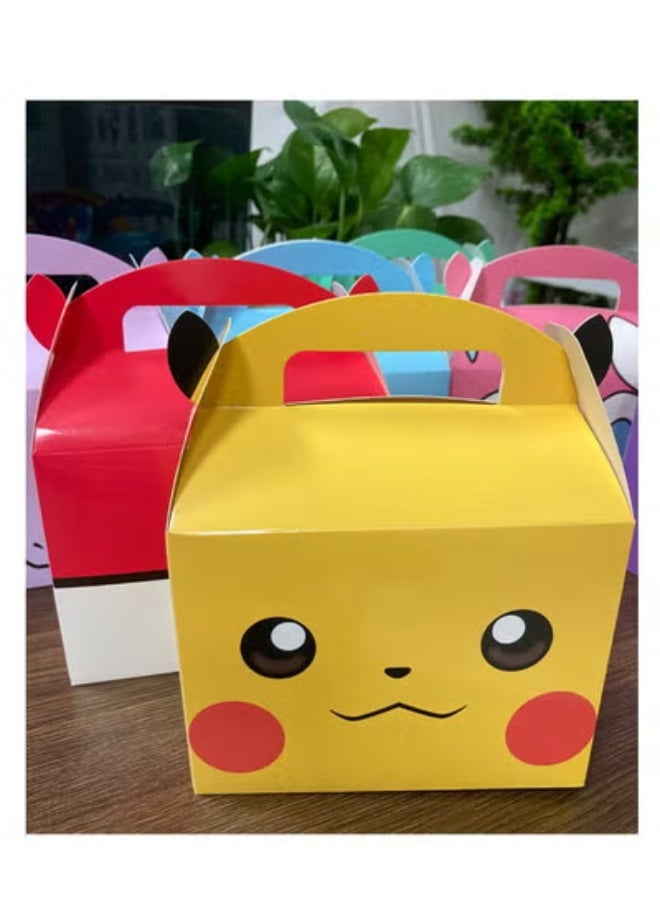 MIXDE 24 Pikachu Pok é mon Pok é mon Party Candy Handheld Paper Box Paper Bag Set Handheld - Image 1