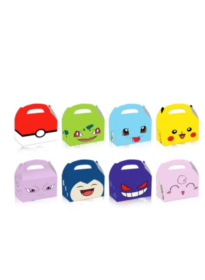 MIXDE 24 Pikachu Pok é mon Pok é mon Party Candy Handheld Paper Box Paper Bag Set Handheld - Image 2