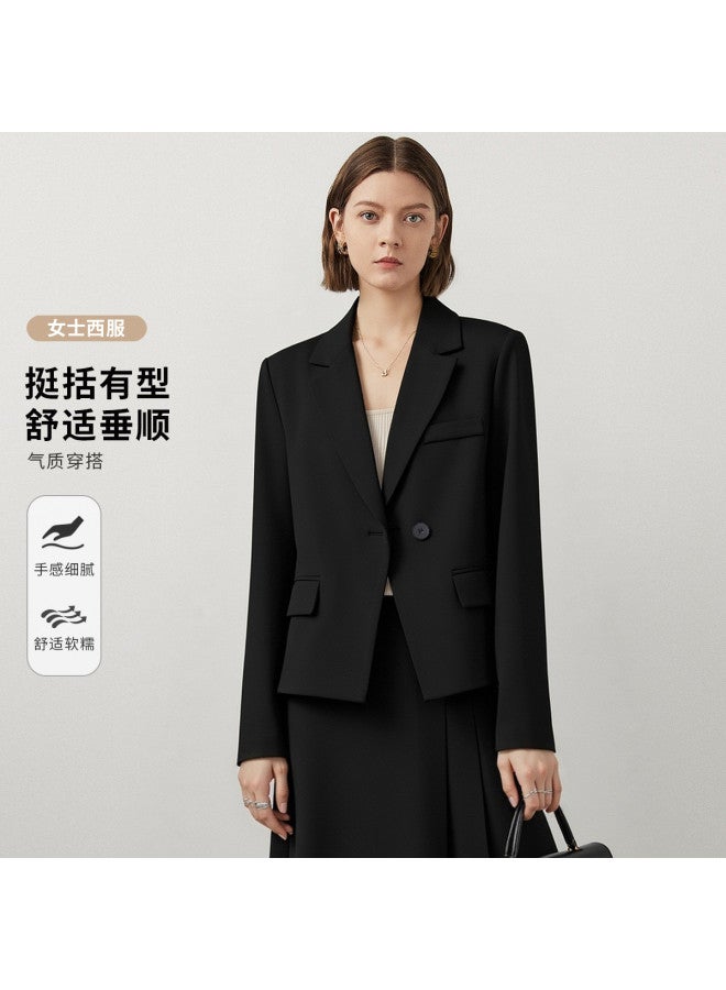 Fapai Business Stiff] Women's Suit Fashion Casual Temperament Versatile Professional Commute Stretch Shaping Small Blazer Women - Image 2