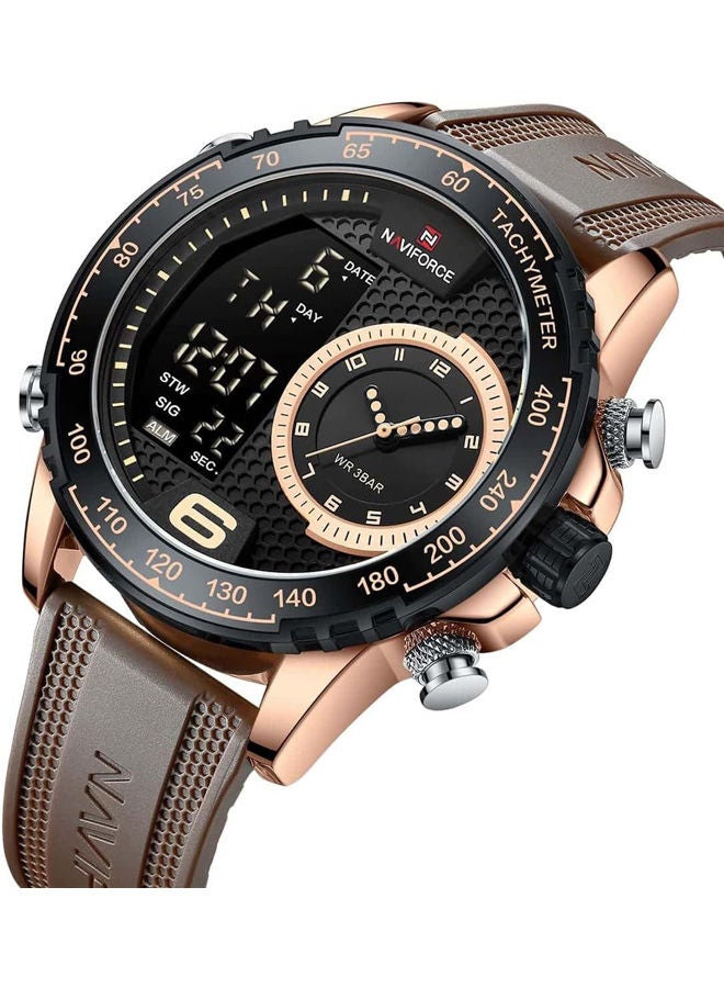 NAVIFORCE Silicone Analog+Digital Watch 9199T RG-B-CE  - Image 2