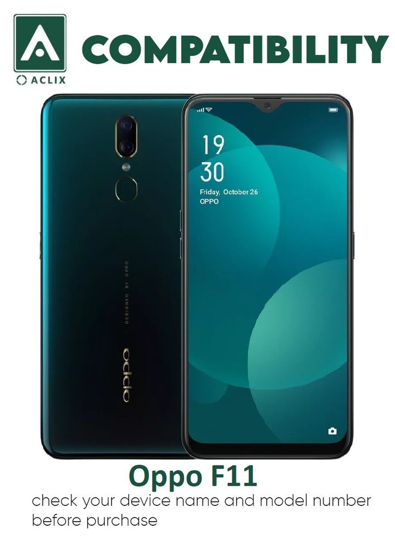 ACLIX 3 Pieces Antistatic ESD Dustproof Premium Quality High Definition Tempered Glass Screen Protector Designed For Oppo F11 - Image 3