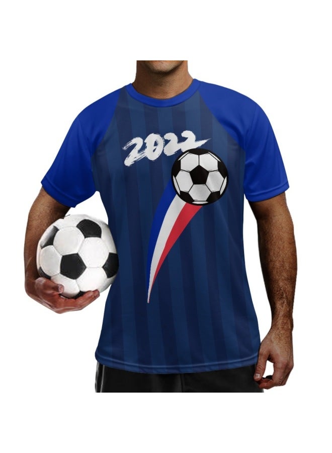 Ysfa2996-1 French Bz6-1 Short Sleeve Football Jersey - Image 1