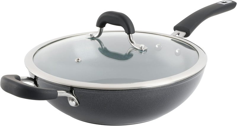 Kenmore مقلاة ألمنيوم كينمور أرلنجتون 11 مع غطاء - الماس الأسود - Image 1