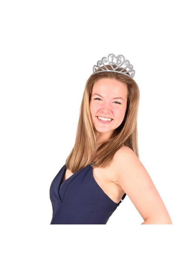 Beistle 6063316 Glittered Metal 16 Tiara Party Décorsilver - Image 3