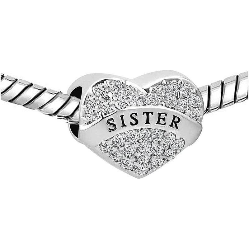 KunBead Women I Love You Heart Birthday Jewelry Mothers Day Gifts Bead Charms Compatible with Pandora Charm Bracelets - Image 3