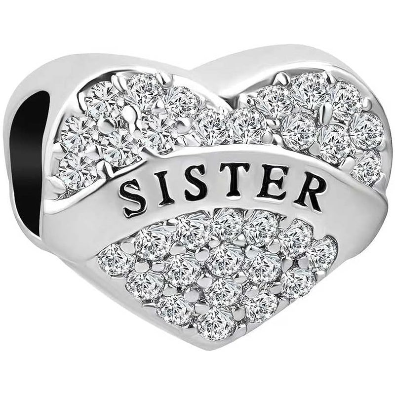 KunBead Women I Love You Heart Birthday Jewelry Mothers Day Gifts Bead Charms Compatible with Pandora Charm Bracelets - Image 2
