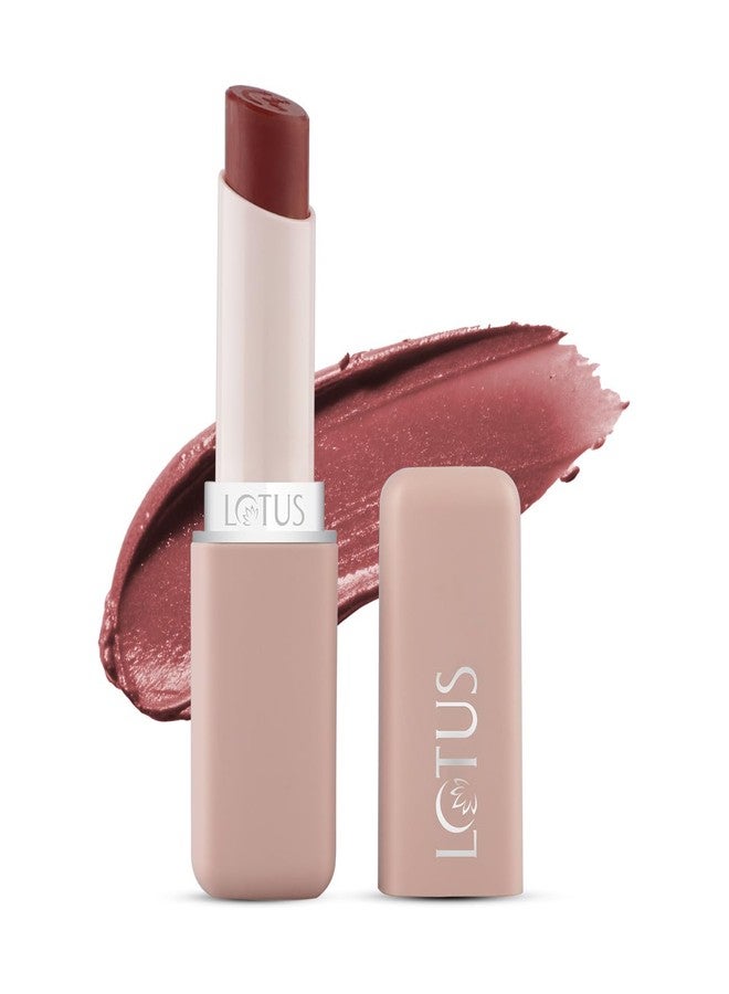 Lotus Makeup LOTUS MAKE-UP Color X Matte Lipstick | Long - Lasting | Vitamin E Infused | Smudge Proof | Bold | Highly Pigmented | Weightless Finish | VELVET - 05 | 3.8g - Image 1