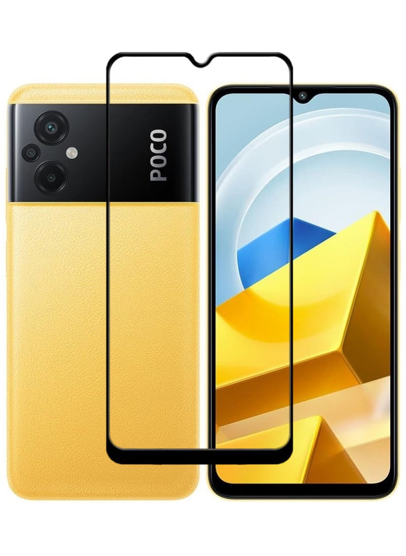 ACLIX Antistatic ESD Dustproof Premium Quality High Definition Tempered Glass Screen Protector Designed For Xiaomi Poco M5 - Image 1