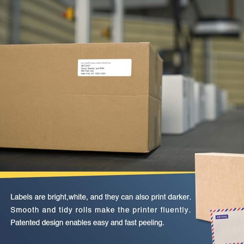 BETCKEY - Compatible Address Labels Replacement for Brother DK-1201 (1.1 in x 3.5 in), Use with Brother QL Label Printers [10 Rolls/4000 Labels] - Image 5