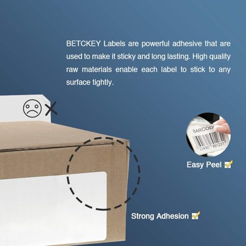 BETCKEY - Compatible Address Labels Replacement for Brother DK-1201 (1.1 in x 3.5 in), Use with Brother QL Label Printers [10 Rolls/4000 Labels] - Image 4