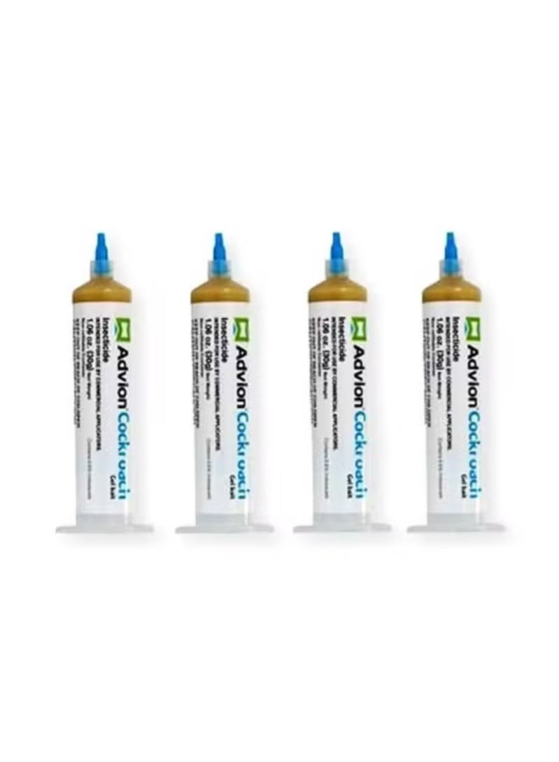 ADVISION Effective Cockroach Gel Bait – Long-Lasting Roach Control for Any Space Pack Of 4