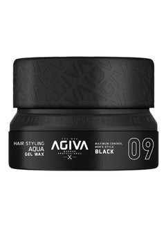 Agiva Hair Styling Aqua Gel Wax Maximum Control Men’s Style Black  - Image 1