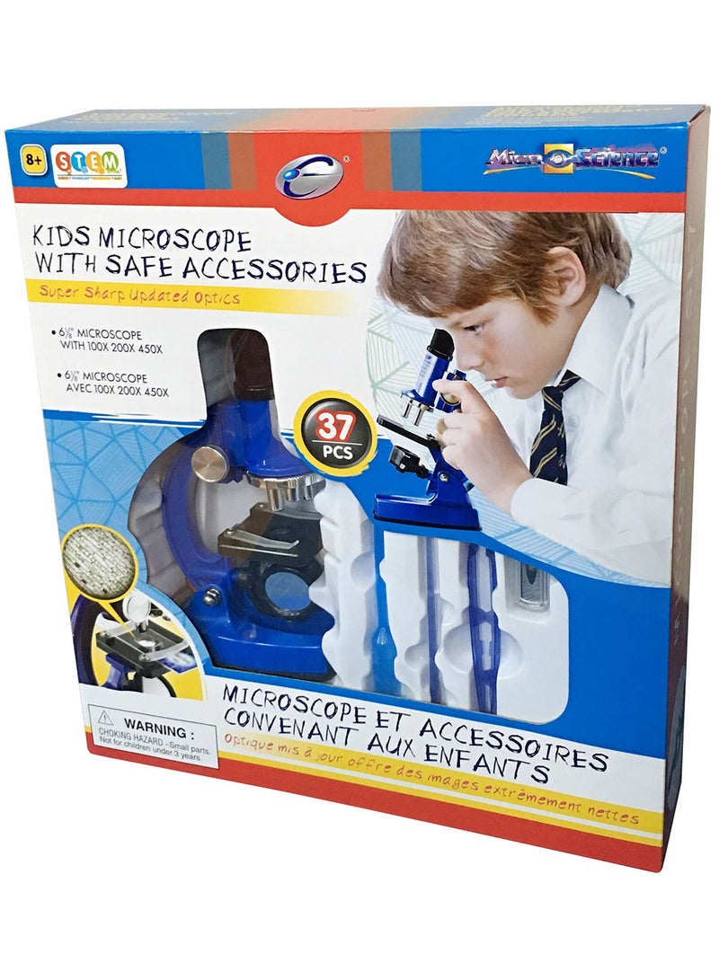Eastcolight 100/200/450X Kids Microscope W/Safe Accessories - Image 1