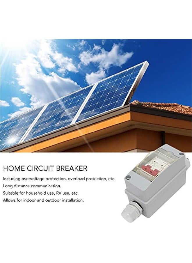 Generic - 32A 500V PV DC Disconnect Switch, MCB 2P Solar Current Sink Load Switching Air Miniature Circuit Breaker with IP65 Waterproof Distribution Box for Panel (Without Cable) (8gz02v9wb7-11) - Image 1