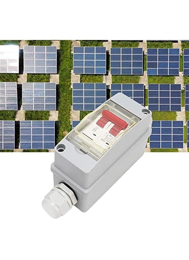 Generic - 32A 500V PV DC Disconnect Switch, MCB 2P Solar Current Sink Load Switching Air Miniature Circuit Breaker with IP65 Waterproof Distribution Box for Panel (Without Cable) (8gz02v9wb7-11) - Image 1