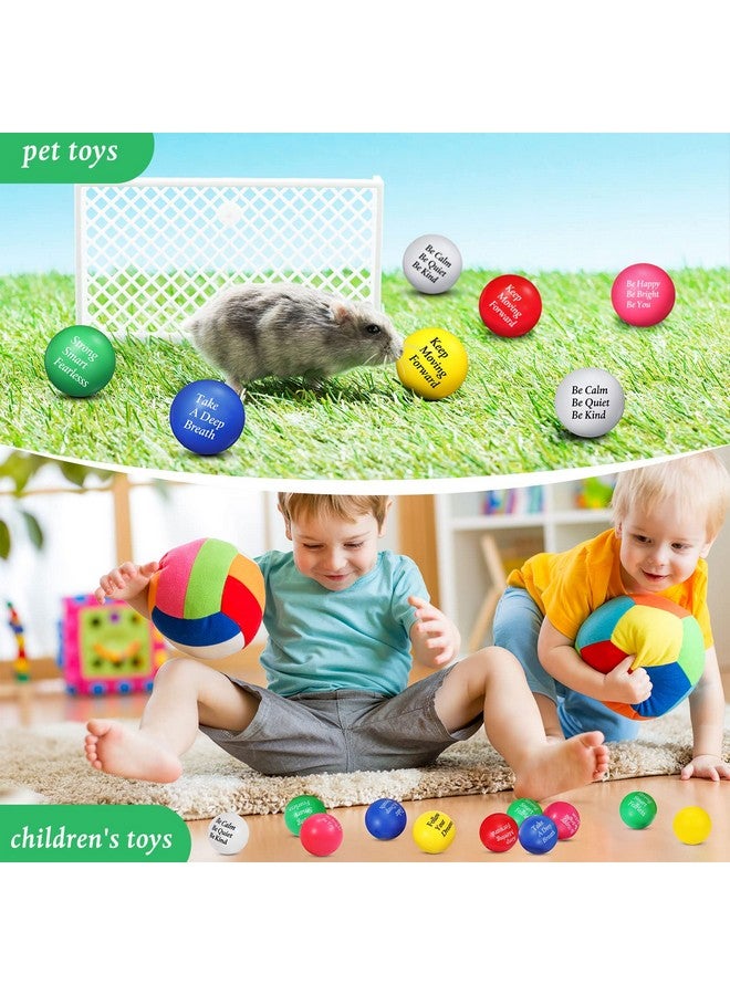 Aoriher 36 Pcs Motivational Stress Balls Colorful Stress Balls Bulk Quotes Inspirational Funny Foam Balls Hand Exercise Gifts For Office Small Balls For Motivating Supply(Classic Color) - Image 5