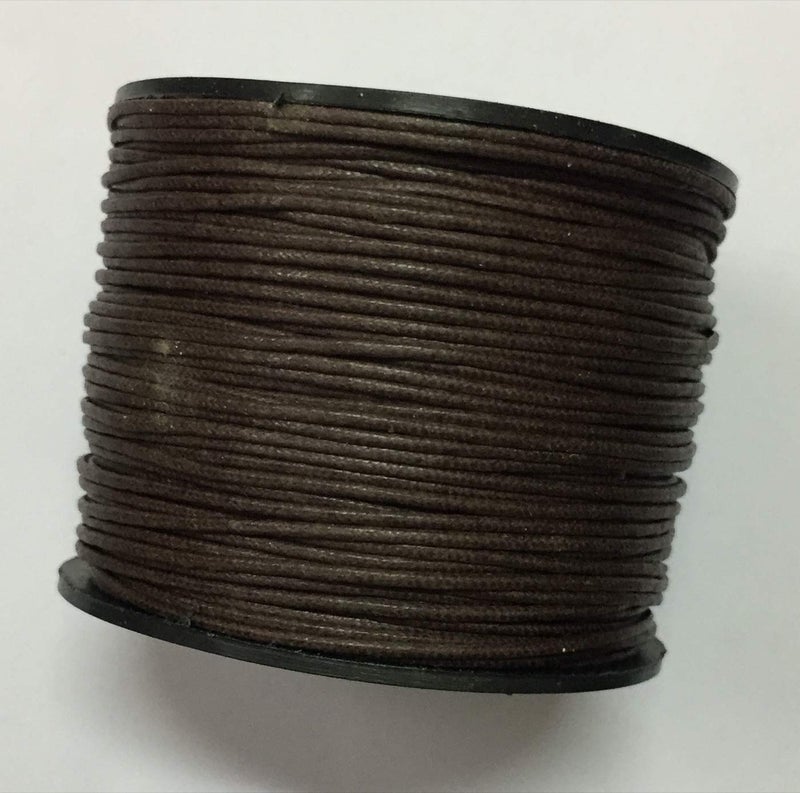 OMX 100 Mtr Coconut Brown Waxed Cotton Cord 0.5mm Thick Braided Bracelet Jewelry Making Beading Thread String (1pc, 0.5 MM) - Image 4