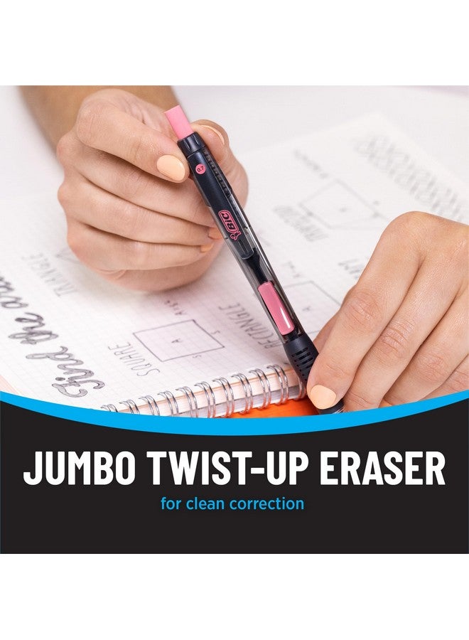 بيك أقلام رصاص ميكانيكية مقاومة للكسر مع ممحاة، رقم 2، متوسطة الرأس (0.7 مم)، عبوة من 4 أقلام رصاص للمدرسة أو اللوازم المكتبية، رصاص وممحاة قابلة لإعادة التعبئة - Image 4