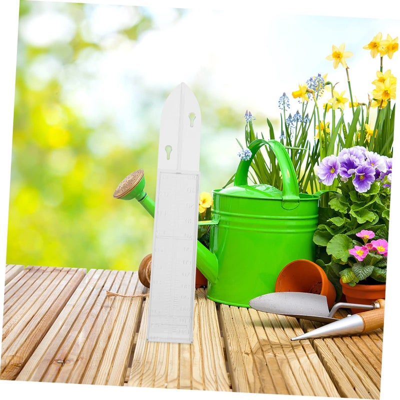 Plastic Rain Gauge 12 Inch Easy Read Scale Accurate Outdoor Measuring Tool - Image 2