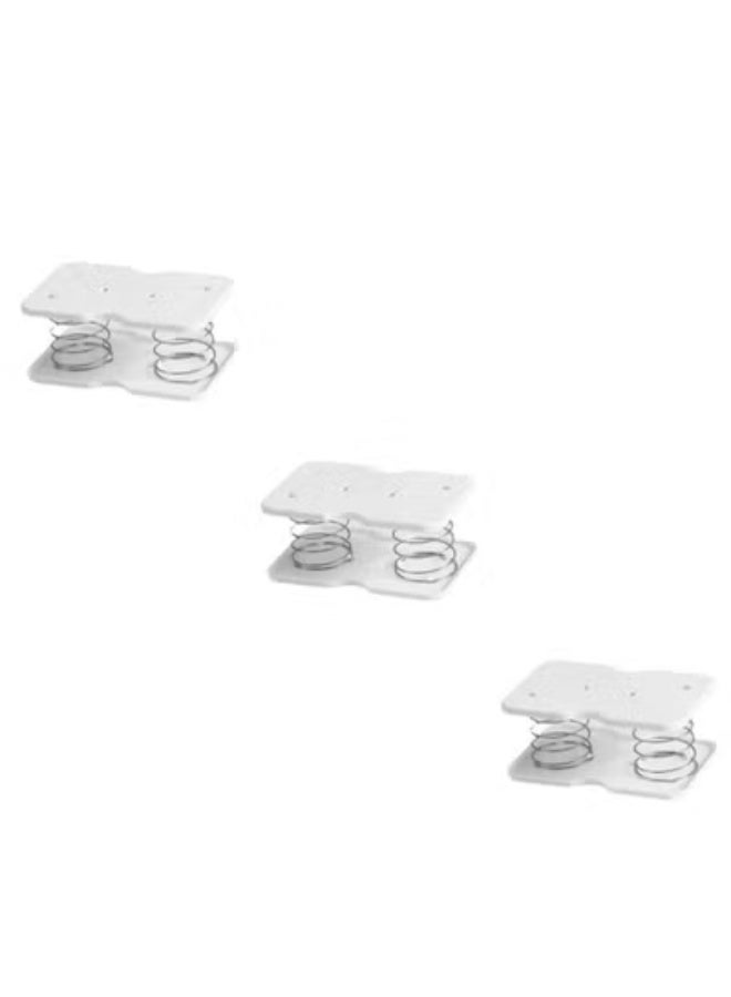 كيو 3 قطع دعم نابض صندوق مناديل الأكريليك حامل صندوق مناديل رفع الينابيع دعم أجزاء حامل مناديل مستطيل المجفف حامل مناديل الوجه موزع - Image 1