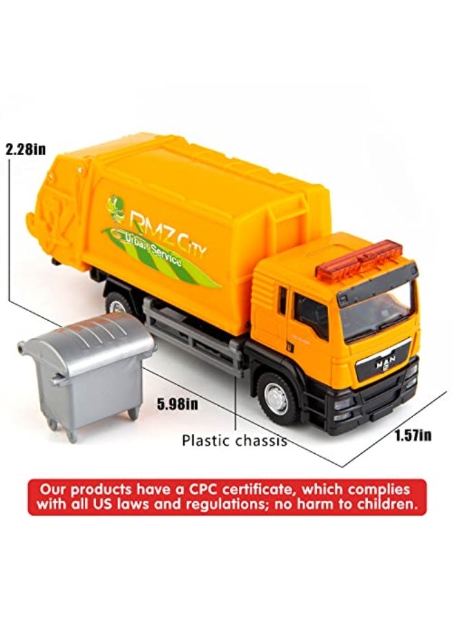 MAN Compatible for Man Garbage Truck Car Model Toy Cars, Zinc Alloy Die-Cast Vehicles Kid Toys for Boy Girl Gift - Image 2